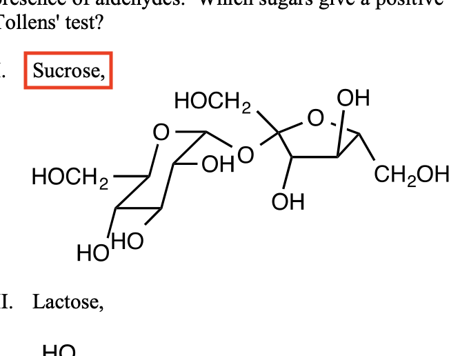Badly cropped sucrose molecule